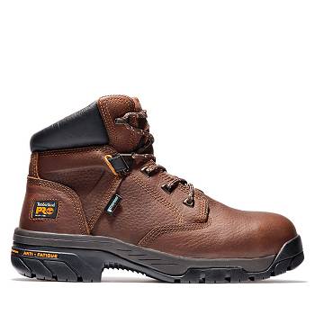 Timberland Férfi PRO Helix 6" Alloy Toe Vízálló Bakancs Gesztenyebarna